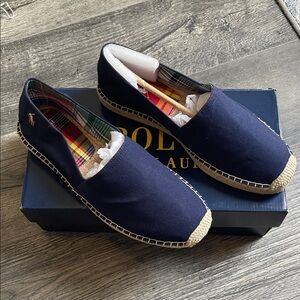 Polo by Ralph Lauren Navy Slip-On Loafers